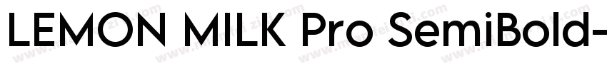 LEMON MILK Pro SemiBold字体转换